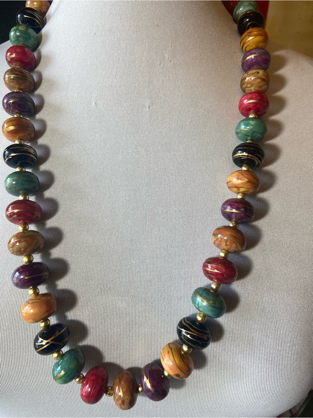 Multicolor Beaded Statement Necklace - Women Jewelry